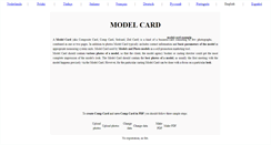 Desktop Screenshot of modelcard.biz